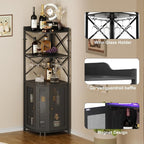 JKsmart Corner Bar Cabinet - Image 3