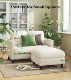 Welzona Loveseat, Comfy Teddy Love Seat - Image 2