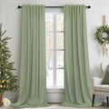 Pitalk Sage Green Curtains 102 Inches Long by Pitalk