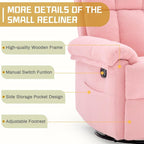 Korser Recliner Chair, Swivel Rocker Recliner Chair - Image 6