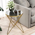 HLR Modern Round Side Table, End Table by HomeDeservesaRelaxLiving