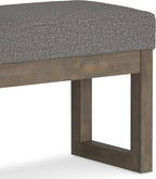 SIMPLIHOME Milltown Small Ottoman Bench - Image 9