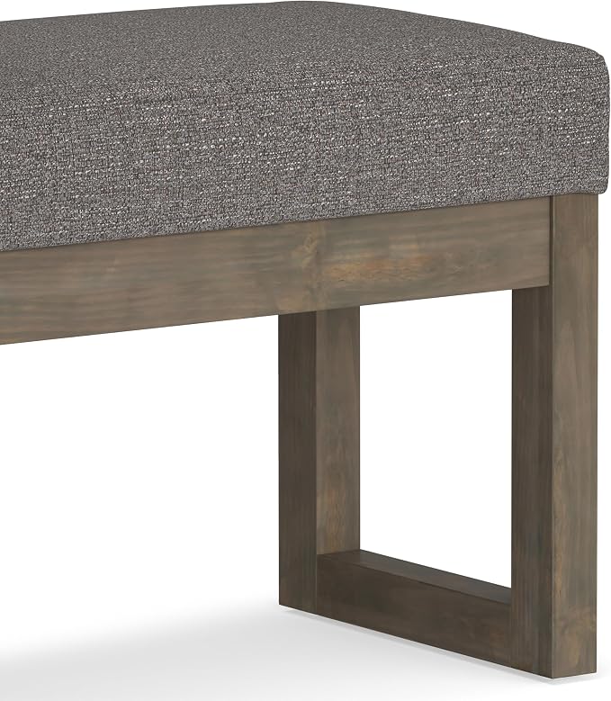 SIMPLIHOME Milltown Small Ottoman Bench - Image 9