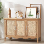 RoyalCraft Buffet Cabinet with Storage, Vintage Solid Wood Sideboard with 3 by Bringyoubetterlife