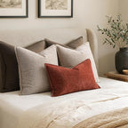MIULEE Decorative Couch Throw Pillow Covers 20x20 Inch Taupe 2 Pack | Farmhouse - Image 6