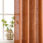 MIULEE Orange Fall Curtains 52x84 Inch 2 Panels - Image 5