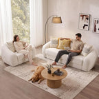 SICOTAS 90.6" Curved Convertible Sofa Couch Bed - Image 7