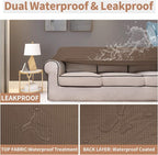 Easy-Going 100% Waterproof Couch Cover, 3 Cushion Couch Slipcover - Image 3