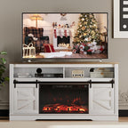 JUMMICO Fireplace TV Stand for 65+ Inch TV by JUMMICO