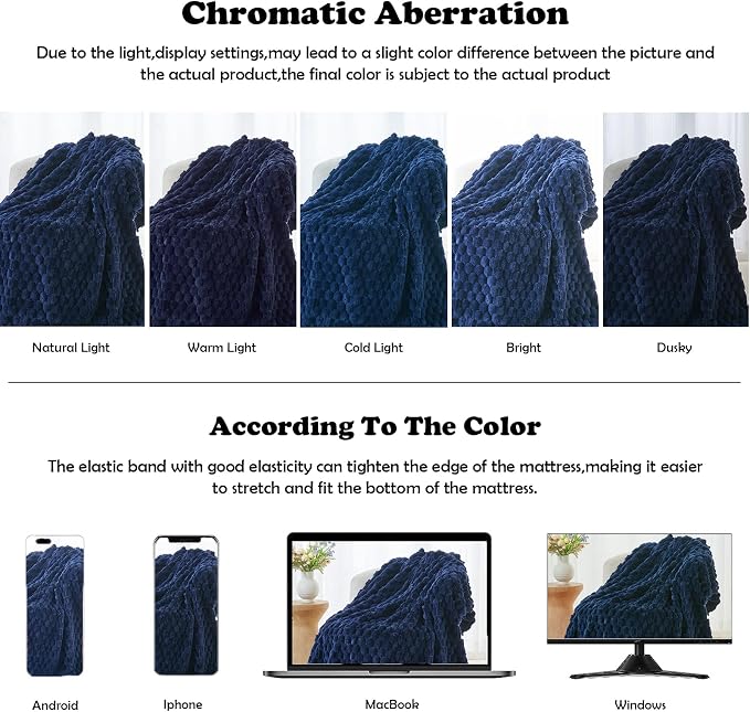 NEWCOSPLAY Fleece Clouds Cozy Twin Blanket - Image 6