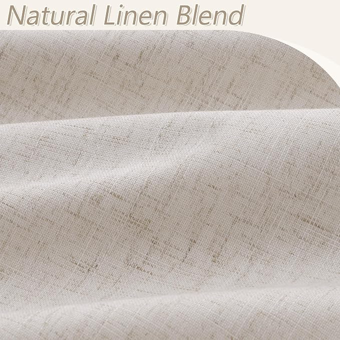 100% Blackout Curtains 90 Inch Length 2 Panels Set - Image 3