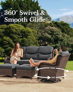 HILLGA Luxury High Back Patio Furniture Set - Image 3