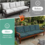 8Pcs Patio Cushion Covers Stretch Outdoor Furniture Protector Slipcovers | - Image 5