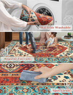 SERISSA 3x8 Washable Non Slip Boho Runner Rug - Image 3
