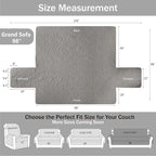 Quilted Grand Sofa Covers for 4 Cushion Couch, Couch Cover for Grand Sofa - Image 7
