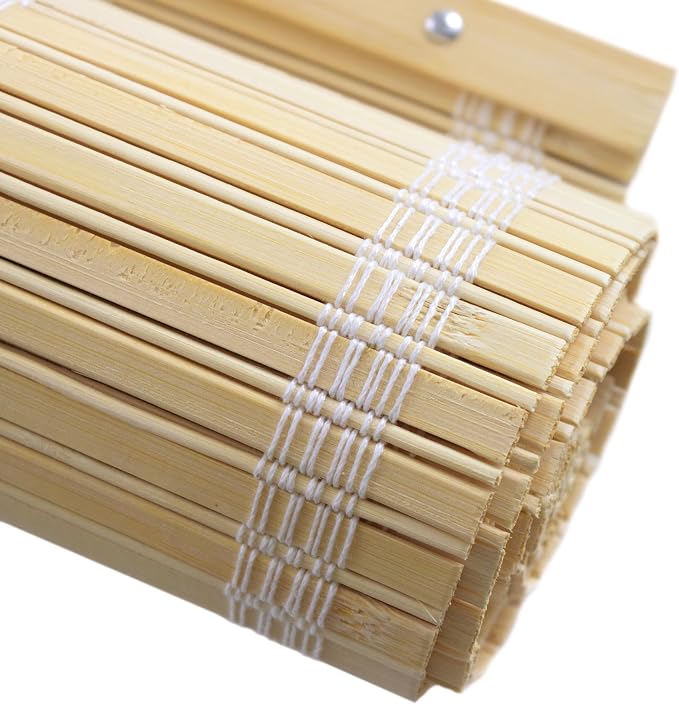 Red Lantern Bamboo Cordless Window Shade - Image 7