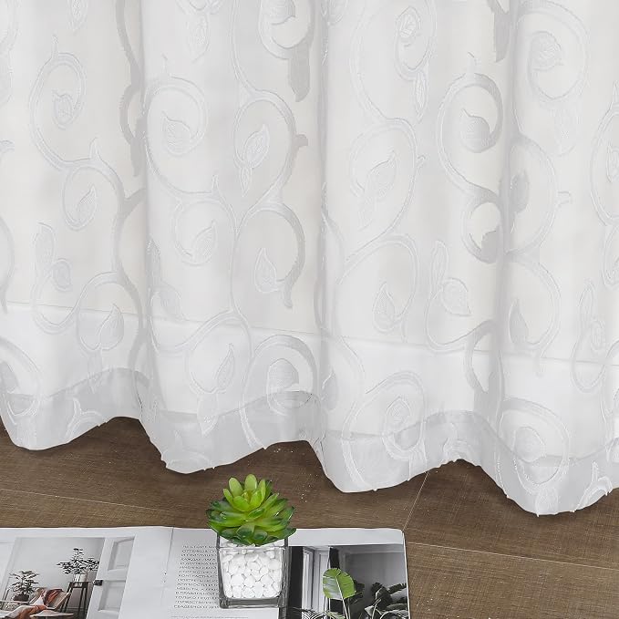 Furman Sheer White Curtains 84 inches Long - Image 8