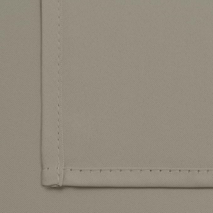 Yakamok Room Darkening Curtains 62x84 inch Length Taupe-Living Room | 2 panels - Image 5