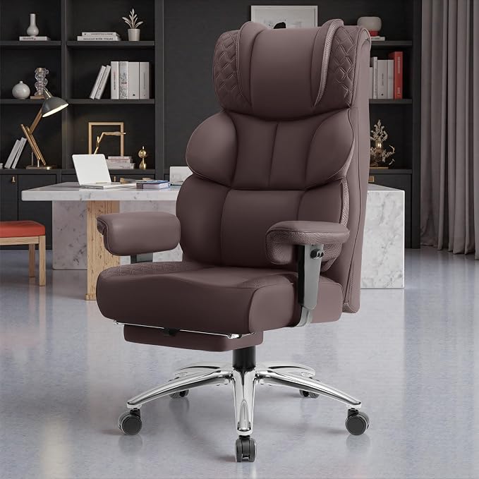 BestGlory Office Desk Chair, Big and Tall Leather Gaming Chair - Image 7
