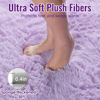 Purple Rug 2' x 6' Shaggy Runner Rugs - Image 3