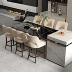VKNOW Bar Stools Set of 6, Modern Counter Stools - Image 3