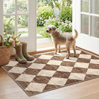Checkered Entryway Rug by Othilic