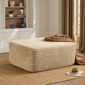 ovios 37" Plush Corduroy Ottoman, Upholstered Cloud Ottoman by OVIOS