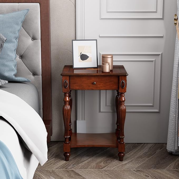 Solid Wood Retangle End Table by JESONVID