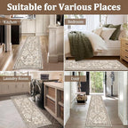 Yamaziot 2x8 Washable Hallway Runner Rug Non Slip Floral Carpet, Stain Resistant - Image 6