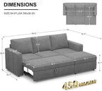 Belffin Modular Sectional Sleeper Sofa - Image 2