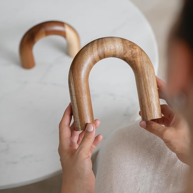 PEAKOLY Wood Arch Bookshelf Decor - Image 7
