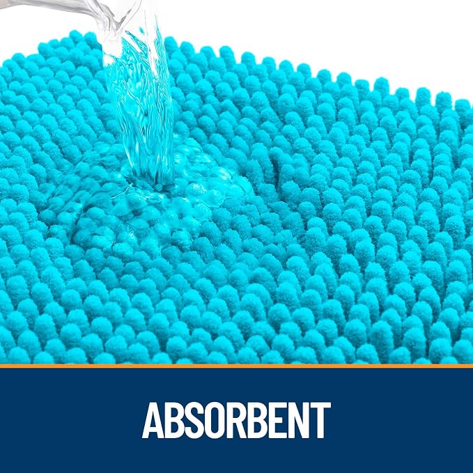 OLANLY Dog Door Mat for Muddy Paws 44x32, Super Absorbent Chenille Mud Mat | - Image 3