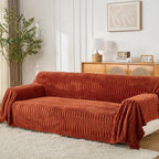 Fuzzy Hobo Couch Cover for Sectional Sofa, Sofa Slipcover for 2 Cushion Couch - Image 2