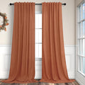 Pitalk Terracotta Curtains 84 Inches Long by Pitalk