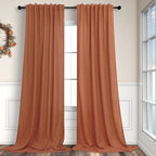 Pitalk Terracotta Curtains 84 Inches Long by Pitalk