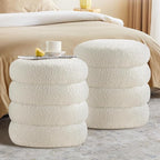 Busaurus Round Ottoman with Storage by BUSAURUS