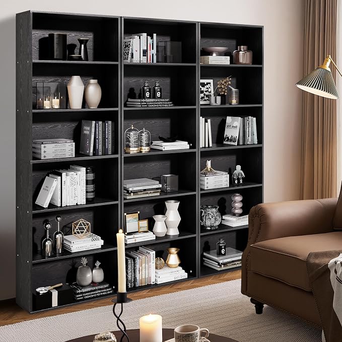 GRUSIGN 71" Tall 6-Tier Bookshelf, Large Open Display Bookcase - Image 8