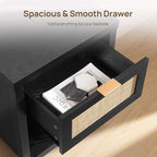 SICOTAS Rattan Nightstand, Farmhouse Night Stands - Image 5