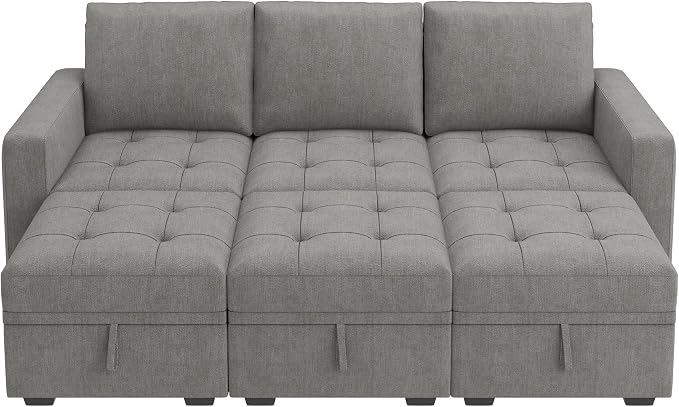HONBAY Modular Sectional Couch Sleeper Sofa Bed - Image 7