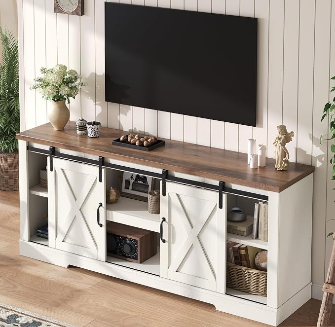 AMERLIFE 66" Farmhouse TV Stand - Image 8