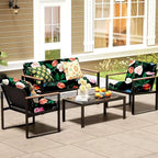 8Pcs Patio Cushion Covers, Outdoor Stretch Cushion Covers, Washable | Stretch - Image 6