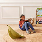 ECR4Kids Plastic Leaf Scoop Floor Rocker Seat, Classroom Furniture - Image 9