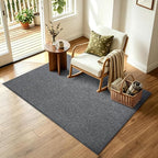 3x5 Black/White Area Rug Washable Non-Slip Soft Thin - Image 3