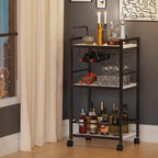 Bar Cart for The Home, 3 Tier Kitchen Carts - Image 8