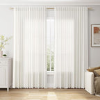 Extra Wide 100 Inch Curtains for Living Room 102 Inches Long Linen Farmhouse - Image 6