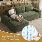 104" Cloud Sectional Couch L-Shaped - Image 7