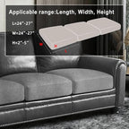 ANARACHON Leather Look Couch Cushion Covers Sofa Seat Slipcovers Sets Couches - Image 3