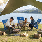 Armless Rocking Camping Chair for Adults, Portable Folding Outdoor Rocker - Image 8