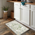 Yamaziot Washable Area Rug, 2x3 Small Boho Vintage Entryway Non-Slip Rug | - Image 6