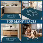 OLANLY Dog Door Mat for Muddy Paws 70x32, Paw Print Design Chenille Mud Mat | - Image 8